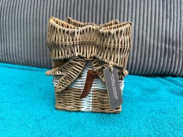 Riviera Maison rattan candle holder waxinelicht houder strik beschikbaar voor biedingen