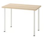 Ikea LINNMON tafel, berken, Ophalen, 100 tot 150 cm, 50 tot 100 cm, Zo goed als nieuw