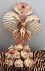Crucifix, Onze Lieve Heer ,erg mooi van schelpen, Antiek en Kunst, Ophalen of Verzenden