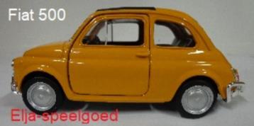 Modelauto 1:32 FIAT 500 (2008) modelauto kleur geel in doos beschikbaar voor biedingen