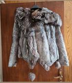 Prachtige zilver fox bontjas - Maat S, Kleding | Dames, Ophalen of Verzenden, Maat 36 (S), Grijs, Onbekend