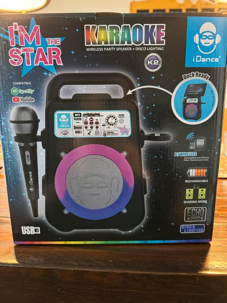 iDance Karaoke Set - Draadloze Party Speaker, Audio, Tv en Foto, Karaoke-apparatuur, Nieuw, Complete set, Ophalen of Verzenden