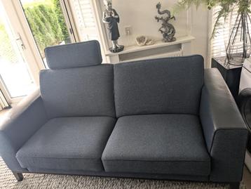 Donkerblauw tweezitter Bank, als Nieuw