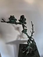 [!] Modern Bronzen Landschap met Boomkikkers [!], Antiek en Kunst, Antiek | Koper en Brons, Ophalen, Brons