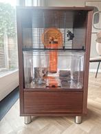 Omlet hamsterkooi in walnoot kleur met toebehoren., Dieren en Toebehoren, Knaagdieren en Konijnen | Hokken en Kooien, Minder dan 60 cm
