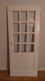 Opdekdeur 201,5 x 83 cm rechtsdraaiend opknapper, Ophalen, Gebruikt, 80 tot 100 cm, Binnendeur