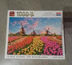 Puzzel tulpenveld 1000 stukjes - Er mist 1 stukje!, Ophalen, 500 t/m 1500 stukjes, Gebruikt, Legpuzzel