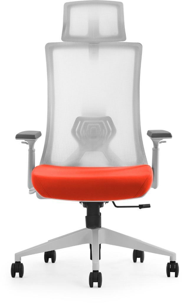 Euroseats Verona bureaustoel NEN1335 - Oranje/Wit, Huis en Inrichting, Bureaustoelen, Nieuw, Overige kleuren, Ergonomisch, Ophalen of Verzenden