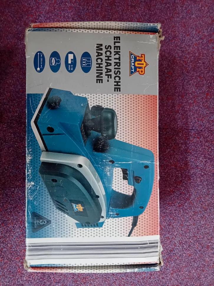 Topcraft Elektrische Schaafmachine t.e.a.b., Doe-het-zelf en Verbouw, Gereedschap | Schuurmachines, Gebruikt, Overige typen, 600 tot 1200 watt