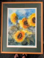 Aquarel geschilderde zonnebloemen, Ophalen