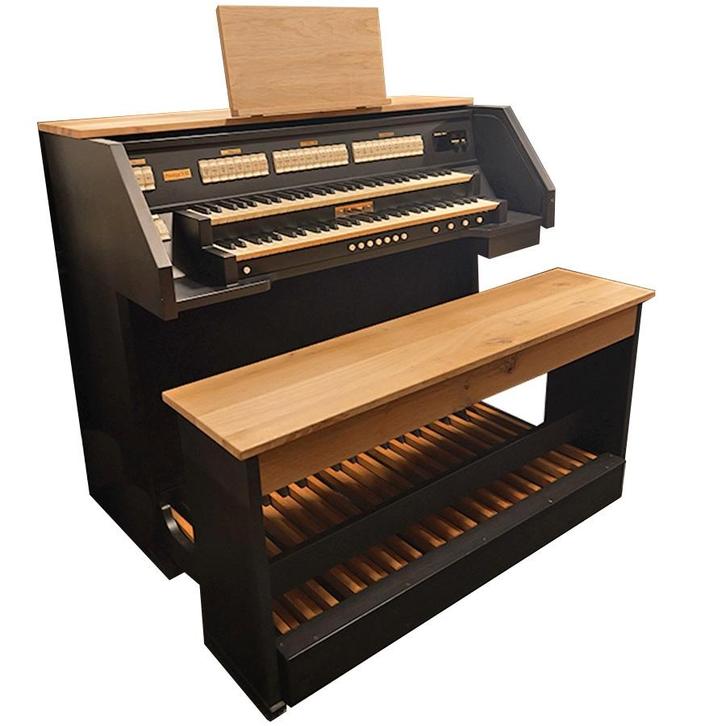 Domus Prestige 8 Occasion Orgel zwart met blanke lessenaar, Muziek en Instrumenten, Orgels, Gebruikt, Orgel, 2 klavieren, Ophalen of Verzenden
