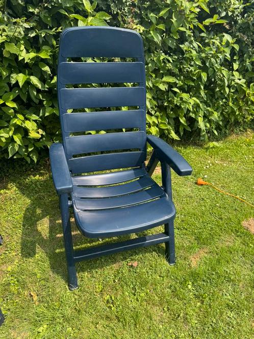 Tuinstoelen 5 stuks, Tuin en Terras, Tuinstoelen, Gebruikt, Kunststof, Inklapbaar, Stapelbaar, Verstelbaar, Ophalen