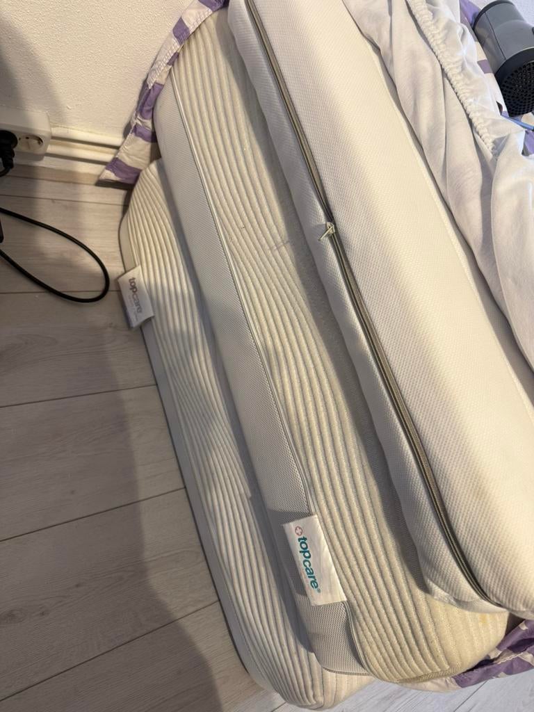 2 matrassen van topcare, Ophalen of Verzenden, Zo goed als nieuw, Eenpersoons, 90 cm