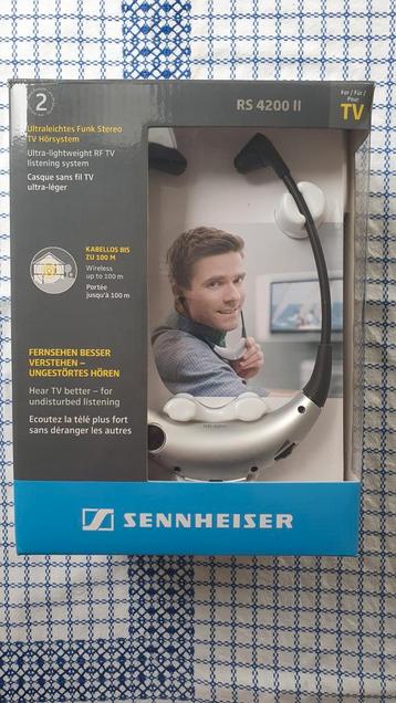 Sennheiser RS4200 II Draadloze TV Hoofdtelefoon beschikbaar voor biedingen