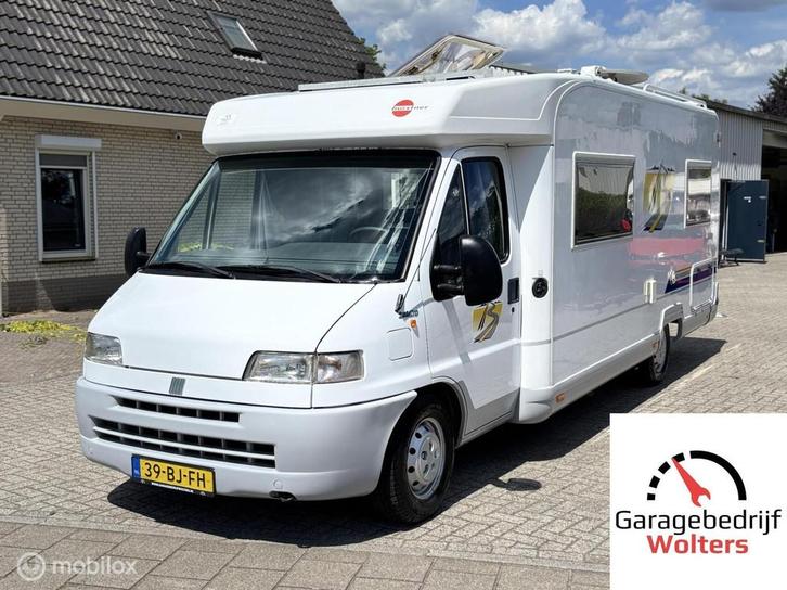Fiat 230 burstner T624 Harmony zonnepanelen 4persoons, Caravans en Kamperen, Campers, Bedrijf, Fiat, Diesel, Handgeschakeld, 6 tot 7 meter