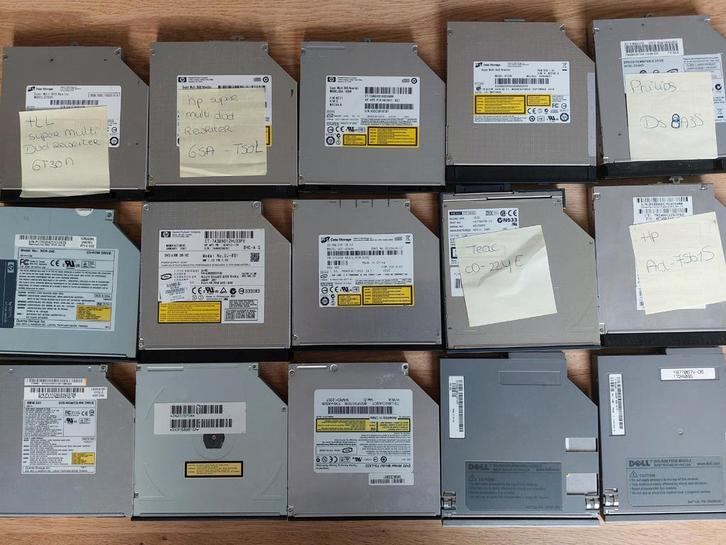 Partij van 15x Oude Laptop CD/DVD Drives, Computers en Software, Vintage Computers, Ophalen of Verzenden