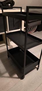 Ikea Voorraad Karretje - Zwart, Gebruikt, Zwart, Ophalen of Verzenden, Metaal