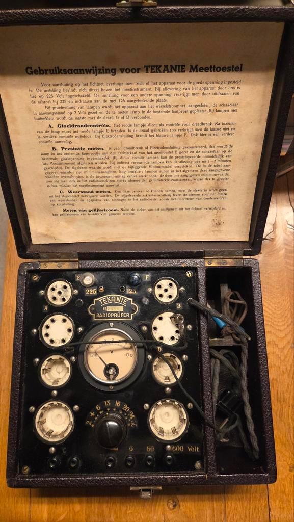 Tekanie Radioprüfer Meetinstrument, Antiek en Kunst, Antiek | Overige Antiek, Ophalen