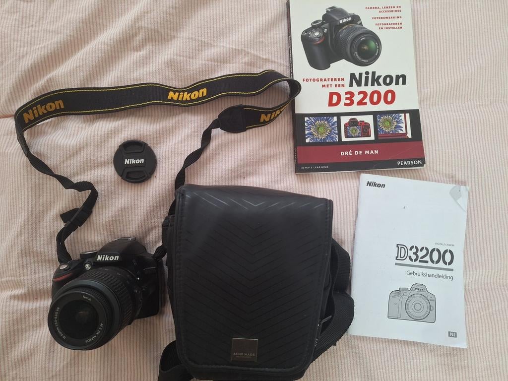 Nikon D3200 lens 18-55 mm, Ophalen, Zo goed als nieuw, Nikon, Geen optische zoom