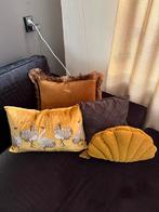 Krokodillen bank met kussens, Ophalen, Zo goed als nieuw, Zwart, Rechthoekig