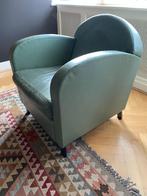 Leren fauteuil, Huis en Inrichting, Fauteuils, Ophalen, Gebruikt, 50 tot 75 cm, Leer