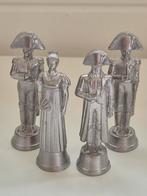Tinnen figuren: Napoleon & Josephine met 2 x lake 65 mm, Verzamelen, Ophalen of Verzenden, Gebruikt