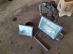 Defecte bouwlampen - Onderdelen of reparatie, Gebruikt, Met statief, Ophalen of Verzenden, Lamp met armatuur