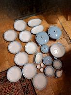 Petrus Regout Maastricht pastel servies blauw/grijs met wit, Antiek en Kunst, Antiek | Servies los, Ophalen