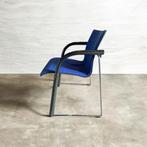 3 Thonet S320 slede stoelen, Huis en Inrichting, Stoelen, Ophalen, Gebruikt, Drie, Blauw