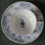 Nr J30: 12 Porseleinen kop en schotels decor Saksisch blauw, Ophalen of Verzenden