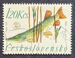 701. Tsjechoslowakije gestempeld = VISSEN = 4 zegels, Verzenden, Gestempeld, Dier of Natuur