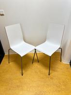 Houten stoelen voor binnen - wit, Huis en Inrichting, Stoelen, Twee, Metaal, Wit, Ophalen of Verzenden
