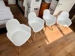 4 stuks Zuiver Albert Kuip armstoel, nette staat., Wit, Zo goed als nieuw, Vier, Modern, Scandinavie