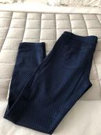 DAMES BROEK ESPRIT BLAUW ZWART PATROON 42, Kleding | Dames, Broeken en Pantalons, Blauw, Maat 42/44 (L), Ophalen of Verzenden