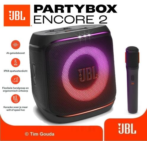 ✅ JBL Partybox Encore 2 + Microfoon - NIEUW, Audio, Tv en Foto, Luidsprekers, Nieuw, 120 watt of meer, JBL, Ophalen of Verzenden