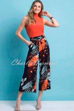 Frank Lyman elegante 7/8 pantalon kleurrijke print maat 38, Kleding | Dames, Broeken en Pantalons, Maat 38/40 (M), Overige kleuren