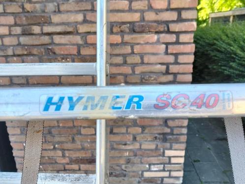 Schuifladder 3 delig Hymer, Doe-het-zelf en Verbouw, Ladders en Trappen, Zo goed als nieuw, Ladder, 4 meter of meer, Opvouwbaar of Inschuifbaar