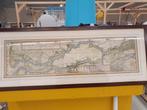 Oude Kaart van de Maas - Ingelijst, Boeken, Voor 1800, Ophalen of Verzenden, M. Bolstra, Nederland