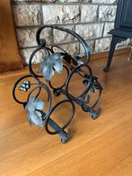 Stijlvol wijnrek voor 3 flessen, Gebruikt, Ophalen of Verzenden, Minder dan 5 flessen, Metaal