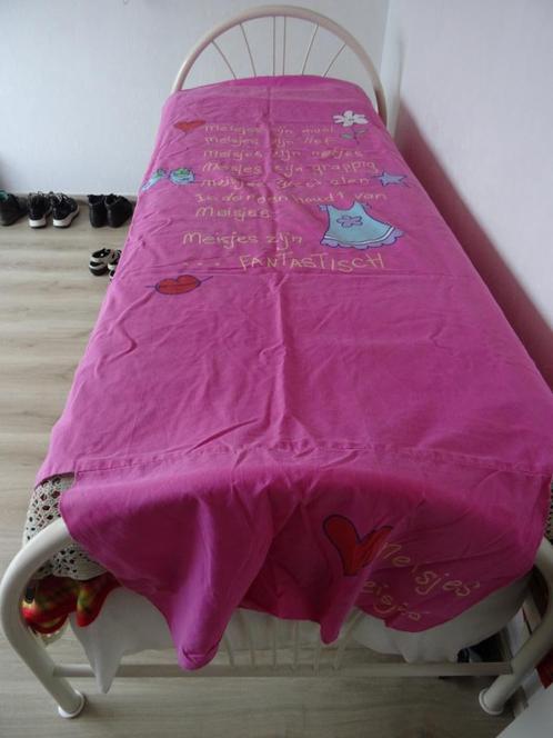 DEKBED OVERTREK meisje, Kinderen en Baby's, Kinderkamer | Beddengoed, Zo goed als nieuw, Dekbedovertrek, Roze, Meisje, Ophalen of Verzenden