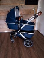 Joolz Geo Parrot Blue kinderwagen! Maxi cosi, Familyfix etc., Ophalen, Verstelbare duwstang