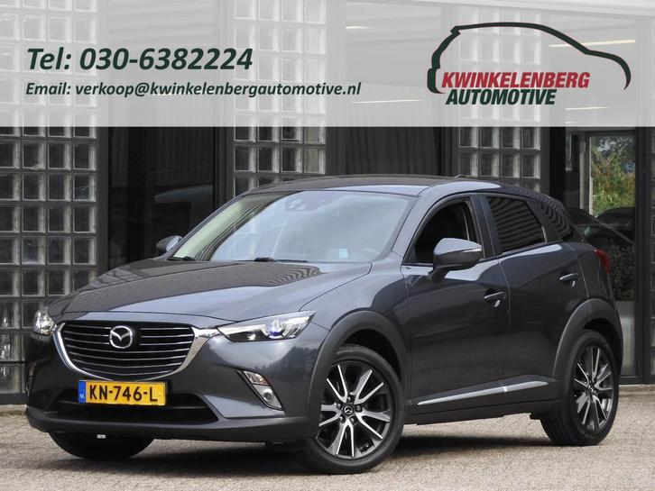 Mazda CX-3 2.0 GT-M LEER/ CARPLAY + ANDROID/ AFN. TREKHAAK/, Auto's, Mazda, Te koop, CX-3, ABS, Achteruitrijcamera, Airbags, Airconditioning