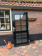 Hardhouten buitendeur dubbel glas, Doe-het-zelf en Verbouw, Deuren en Horren, Ophalen, Gebruikt, 80 tot 100 cm, Minder dan 200 cm
