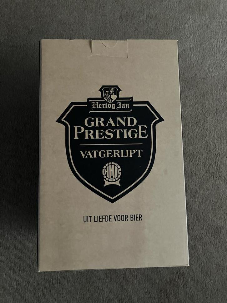 Hertog Jan Grand Prestige Vatgerijpt 2023 LEEG, Verzamelen, Biermerken, Zo goed als nieuw, Flesje(s), Hertog Jan, Ophalen of Verzenden