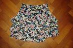 Loavies stroken rokje, bloemetjes zwart wit roze blauw mt XS, Zwart, Ophalen of Verzenden, Maat 34 (XS) of kleiner, Boven de knie