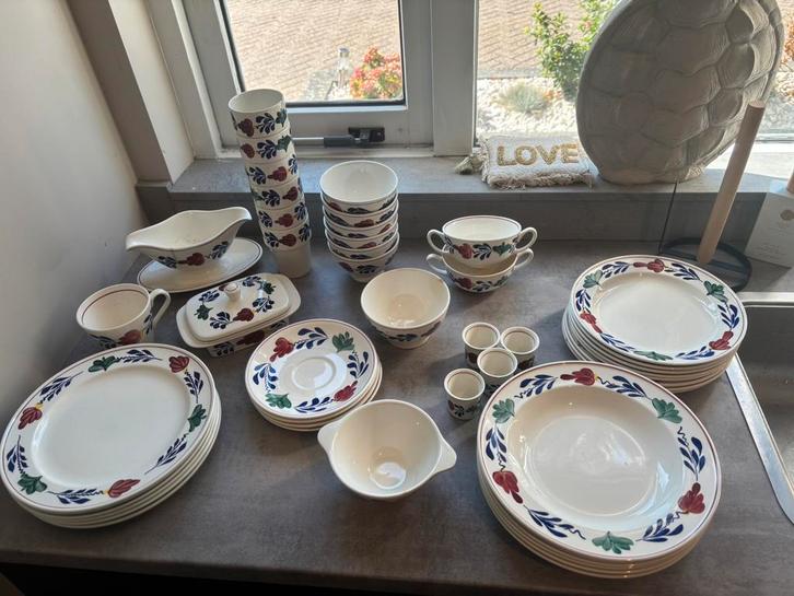 Boeren bont servies, Antiek en Kunst, Antiek | Servies compleet, Ophalen