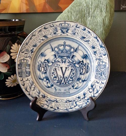 Antiek bord 1938, Antiek en Kunst, Antiek | Wandborden en Tegels, Ophalen of Verzenden