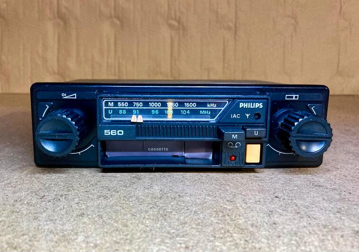 Philiips 560 Autoradio Cassette speler, Auto diversen, Autoradio's, Gebruikt, Ophalen of Verzenden