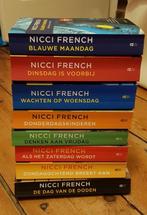 8 x Thriller boeken Nicci French: 8-delige reeks Fried Klein, Ophalen of Verzenden, Nicci French