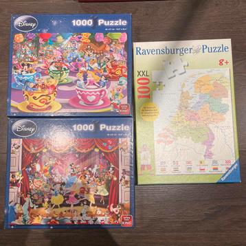 Diverse Puzzels - Disney & Ravensburger beschikbaar voor biedingen